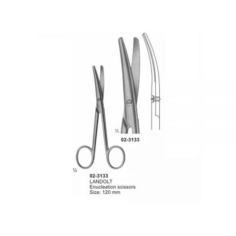 LANDOLT Enucleation Scissors Curved 120 mm – Charisma Tech Healthcare